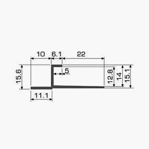 TEMPOLISTEL® A124 Profilé à enduire dimensions