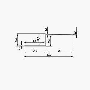 TEMPOLISTEL® A130 Profilé joint creux dimensions