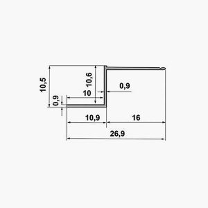TEMPOLISTEL® A132 Profilé joint creux dimensions