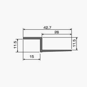A101 Profilé joint creux dimensions