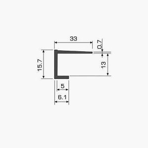 TEMPOLISTEL® A118 Profilé plaque de plâtre dimensions