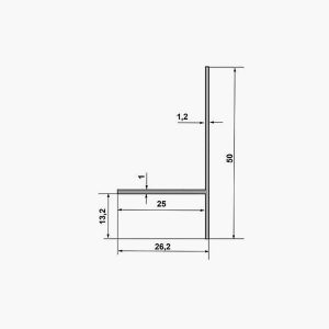 TEMPOLISTEL® A135 Profilé T dimensions