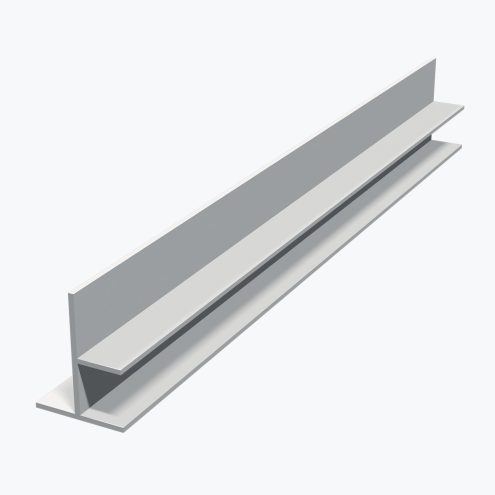 Profilé de transition pour jonction faux plafond plaque de plâtre et démontable TEMPOLISTEL® B104