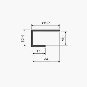 TEMPOLISTEL® A116 Profilé U plaque de plâtre dimensions