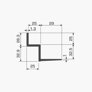 TEMPOLISTEL® A111 Profilé w dimensions