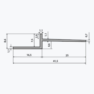tempolistel-b111-B111-profile-joint-creux-cintrable-technic-dimension 3