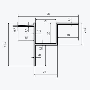 tempolistel-b115-profile-de-transition-pour-faux-plafond-plaque-de-platre-et-demontable-dimens 3